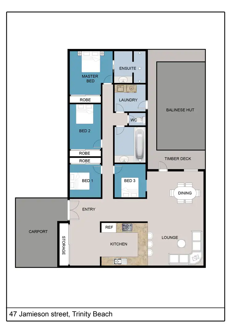 Floorplan of Homely house listing, 47 Jamieson Street, Trinity Beach QLD 4879