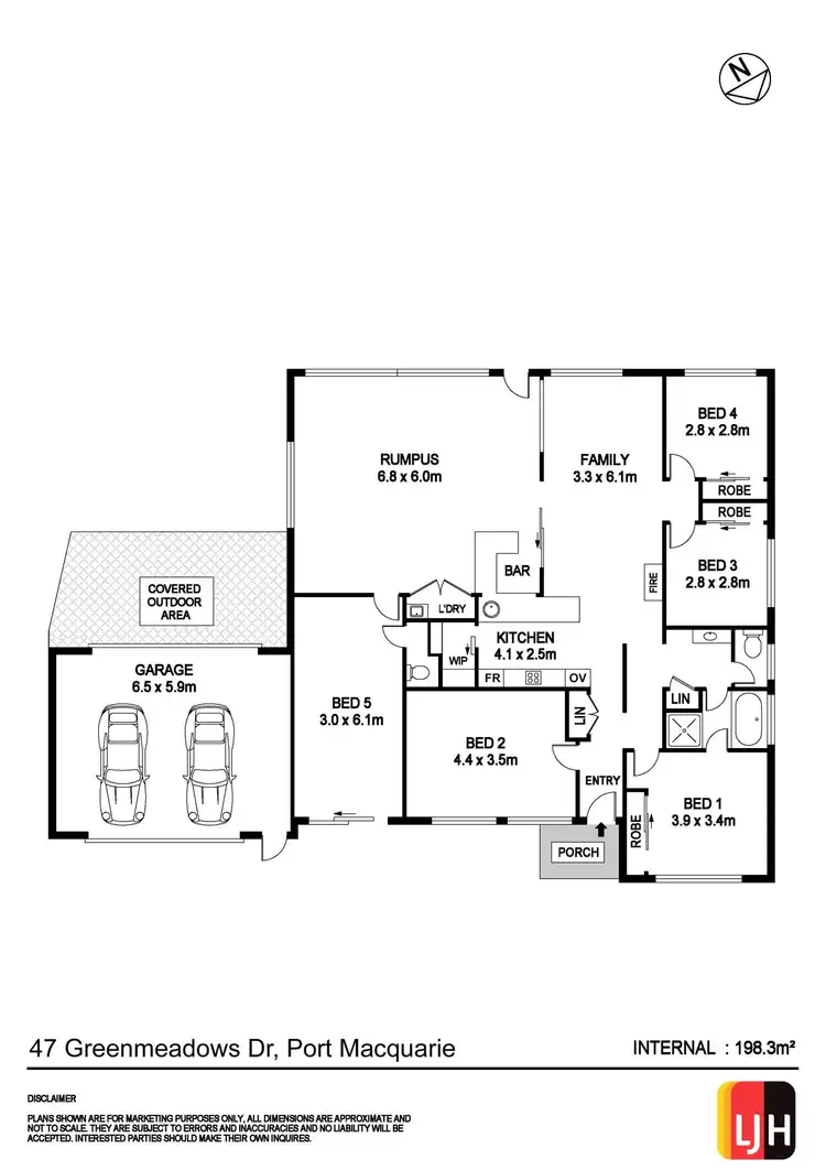 Floorplan of Homely house listing, 47 Greenmeadows Drive, Port Macquarie NSW 2444