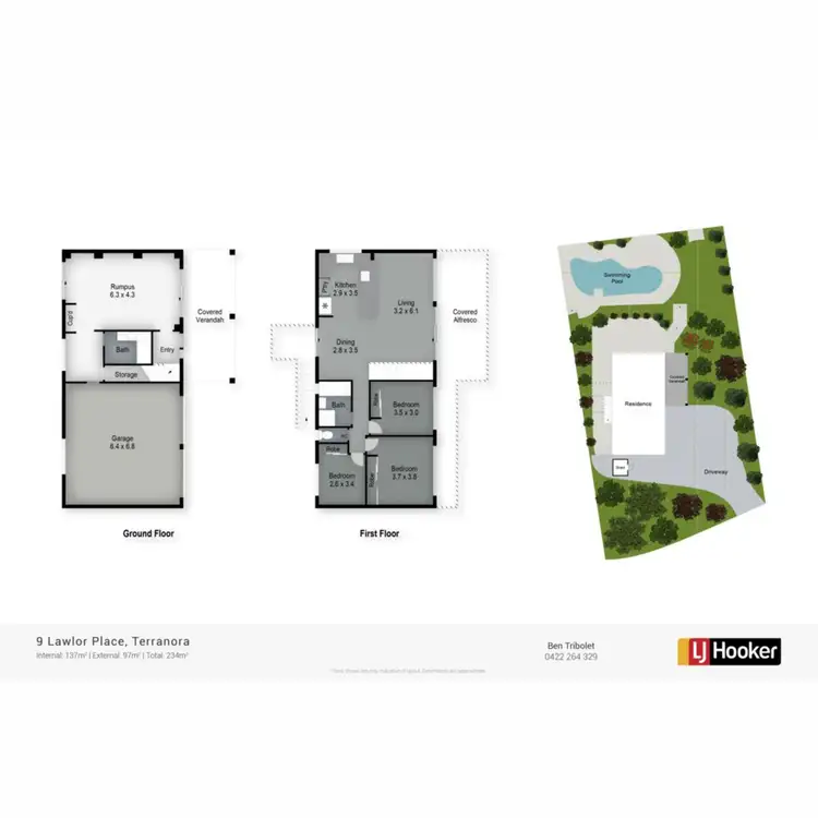 Floorplan of Homely house listing, 9 Lawlor Place, Terranora NSW 2486