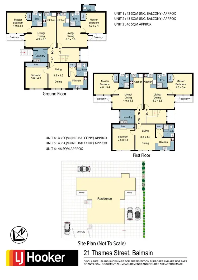 Floorplan of Homely block of units listing, 21 Thames Street, Balmain NSW 2041