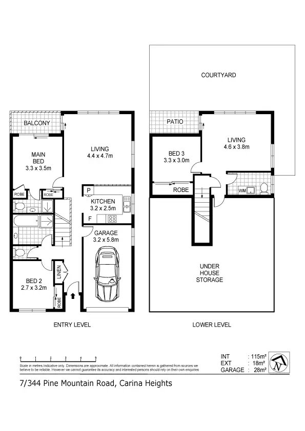 Floorplan of Homely townhouse listing, 7/344 Pine Mountain Road, Carina Heights QLD 4152