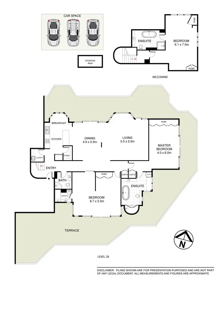 Floorplan of Homely apartment listing, 2804/83-85 Spring Street, Bondi Junction NSW 2022