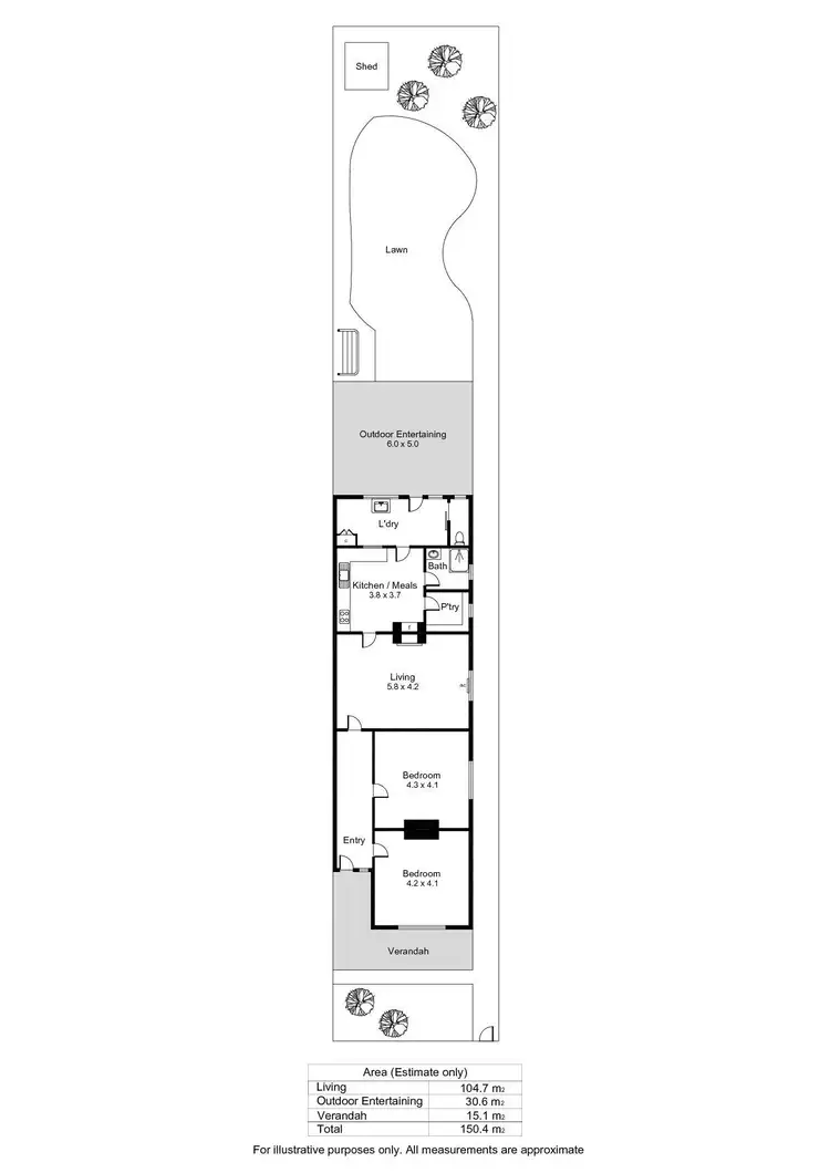Floorplan of Homely house listing, 81 Jervois Avenue, West Hindmarsh SA 5007