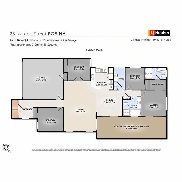 Floorplan of Homely house listing, 28 Nardoo Street, Robina QLD 4226