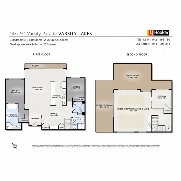 Floorplan of Homely unit listing, 147/251 Varsity Parade, Varsity Lakes QLD 4227
