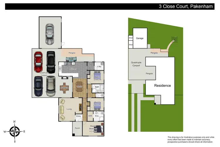 Floorplan of Homely house listing, 3 Close Court, Pakenham VIC 3810