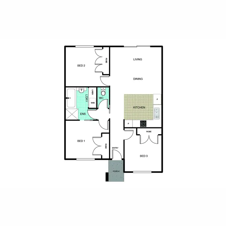 Floorplan of Homely townhouse listing, 6 Wangalo Lane, Harrison ACT 2914