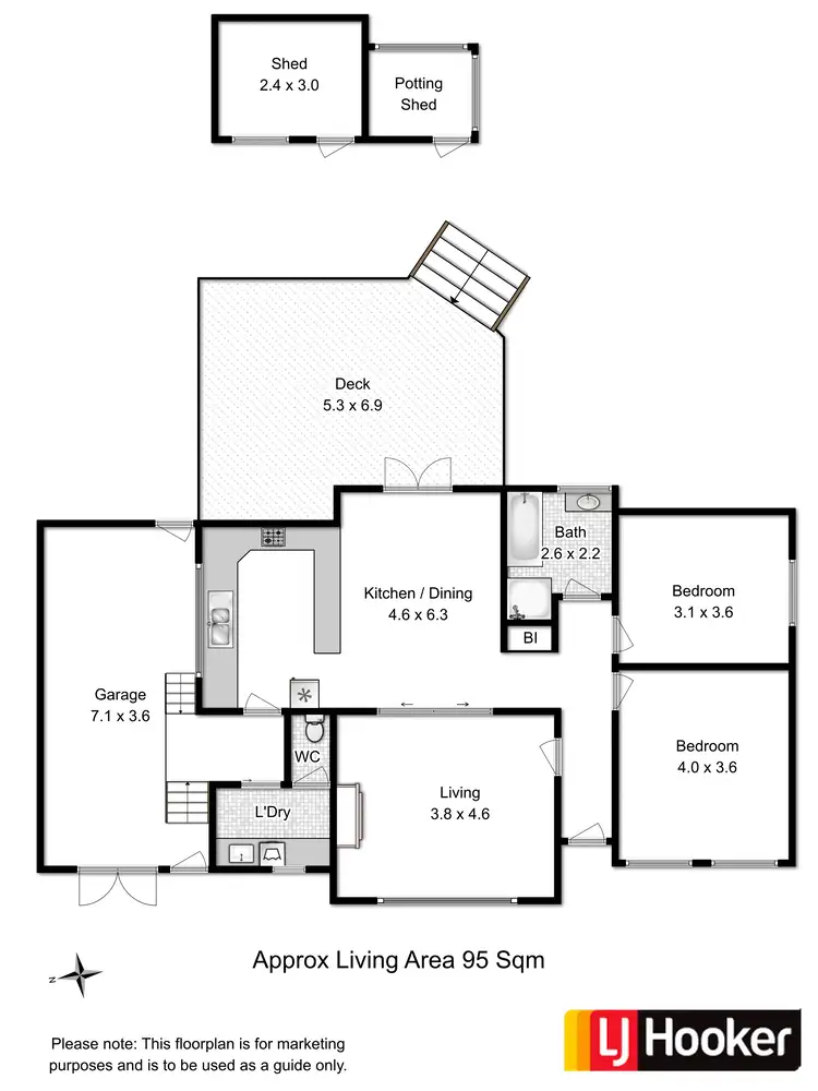 Floorplan of Homely house listing, 99 Central Avenue, Moonah TAS 7009