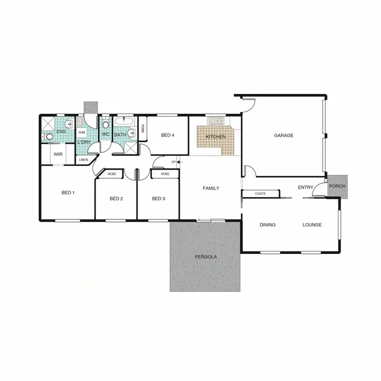 Floorplan of Homely house listing, 1 Lyrebird Place, Nicholls ACT 2913