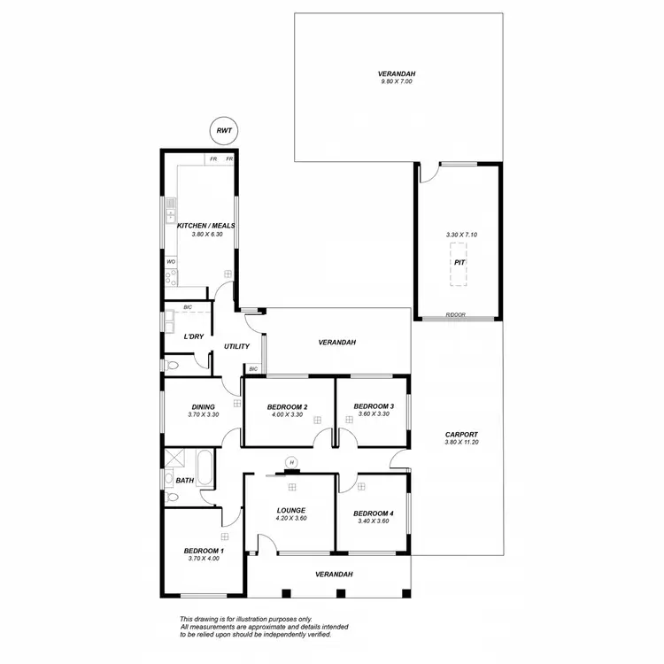 Floorplan of Homely house listing, 12 Hilltop Avenue, Felixstow SA 5070