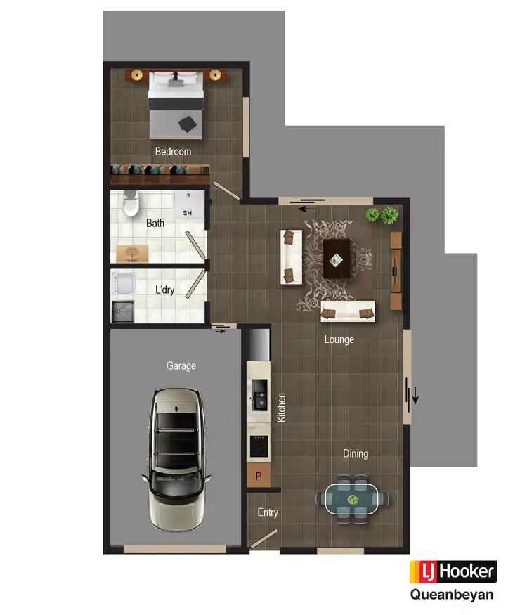 Floorplan of Homely townhouse listing, 2/26 Carrington Street, Queanbeyan NSW 2620