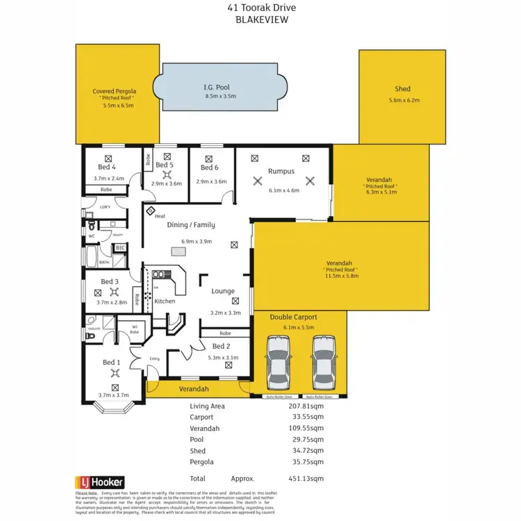 Floorplan of Homely house listing, 41 Toorak Drive, Blakeview SA 5114