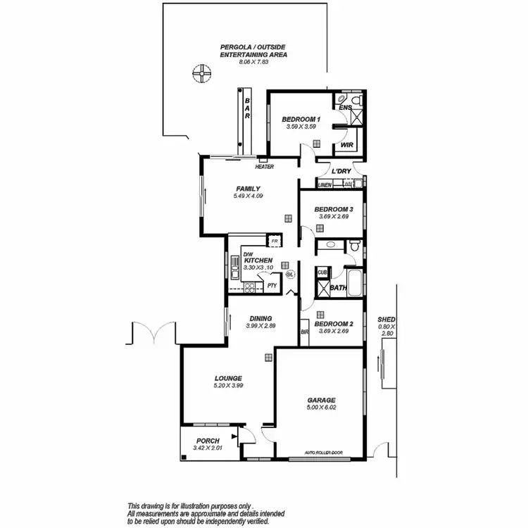 Floorplan of Homely house listing, 6 Gilchrist Close, Greenwith SA 5125