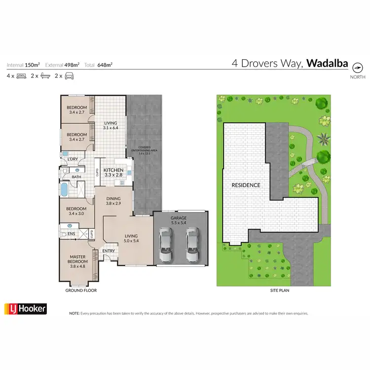 Floorplan of Homely house listing, 4 Drovers Way, Wadalba NSW 2259