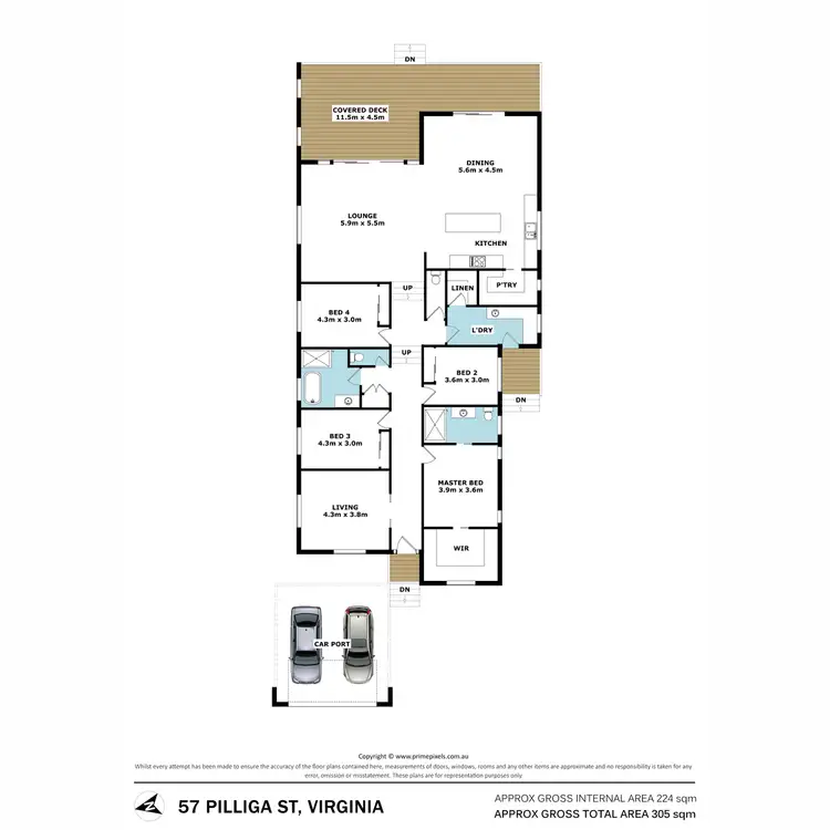 Floorplan of Homely house listing, 57 Pilliga Street, Virginia QLD 4014