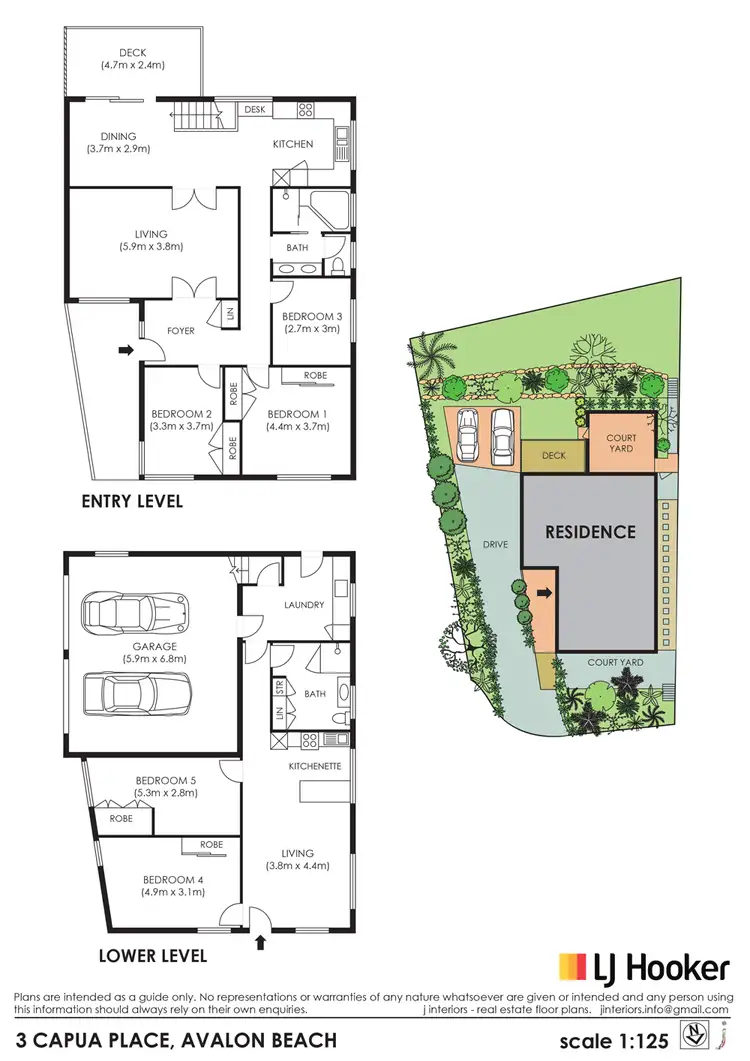 Floorplan of Homely house listing, 3 Capua Place, Avalon Beach NSW 2107
