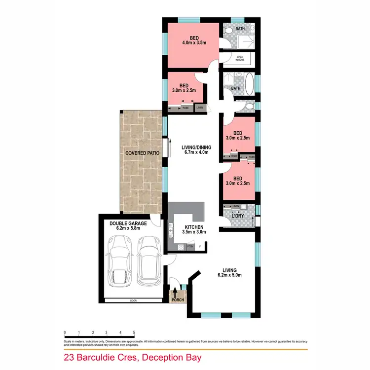 Floorplan of Homely house listing, 23 Barculdie Crescent, Deception Bay QLD 4508