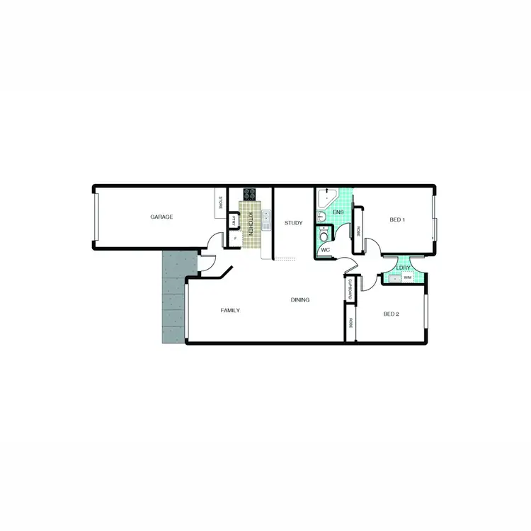 Floorplan of Homely townhouse listing, 3/48 Conley Drive, Melba ACT 2615