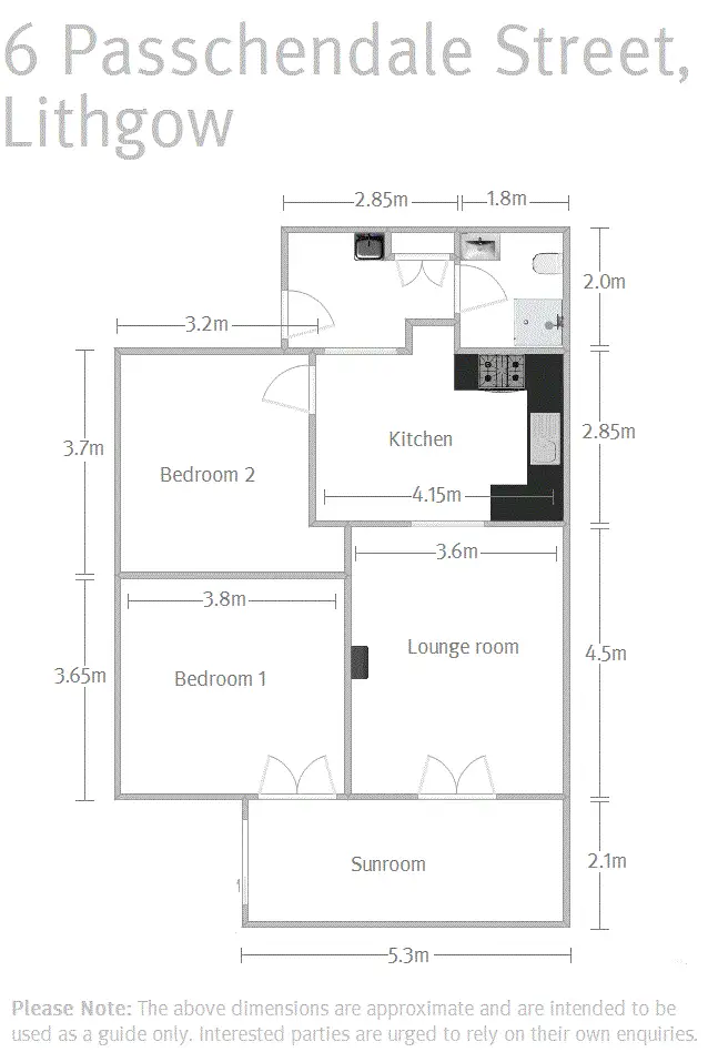 Floorplan of Homely house listing, 6 Passchendale Street, Lithgow NSW 2790
