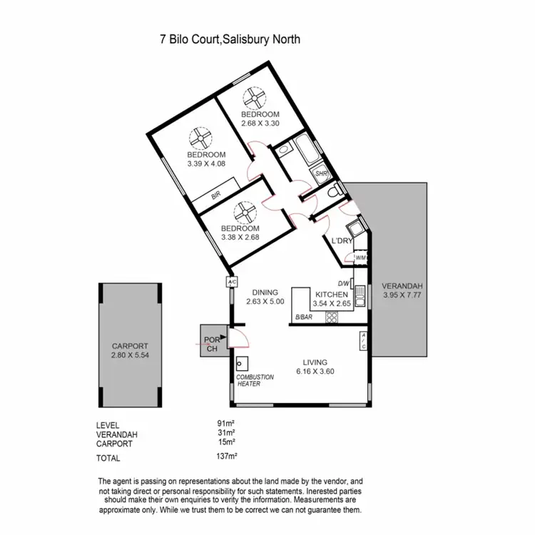 Floorplan of Homely house listing, 7 Bilo Court, Salisbury North SA 5108