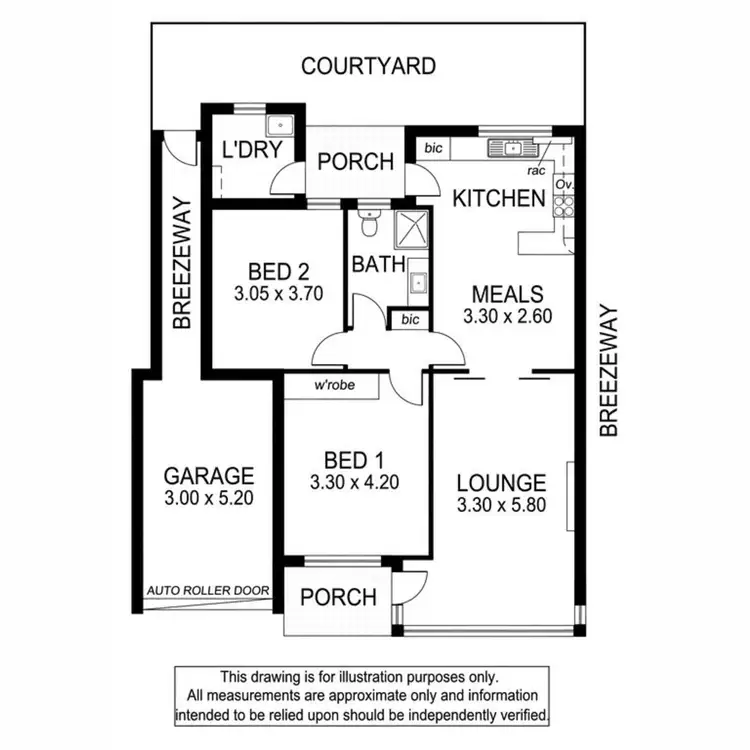Floorplan of Homely unit listing, 5/43-45 Augusta Street, Glenelg East SA 5045