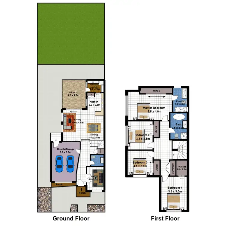 Floorplan of Homely house listing, 4b Kelly Street, Oran Park NSW 2570