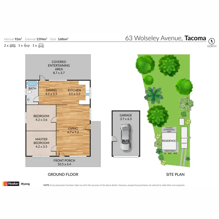 Floorplan of Homely house listing, 63 Wolseley Avenue, Tacoma NSW 2259