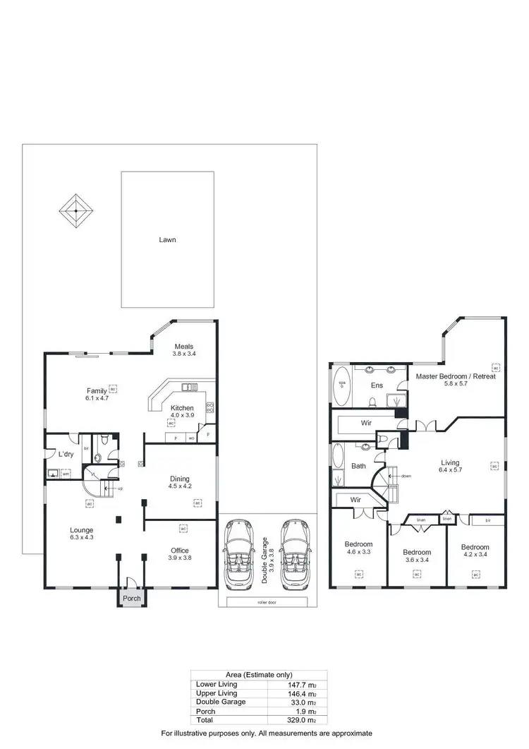 Floorplan of Homely house listing, 7 Lakeview Drive, Parafield Gardens SA 5107
