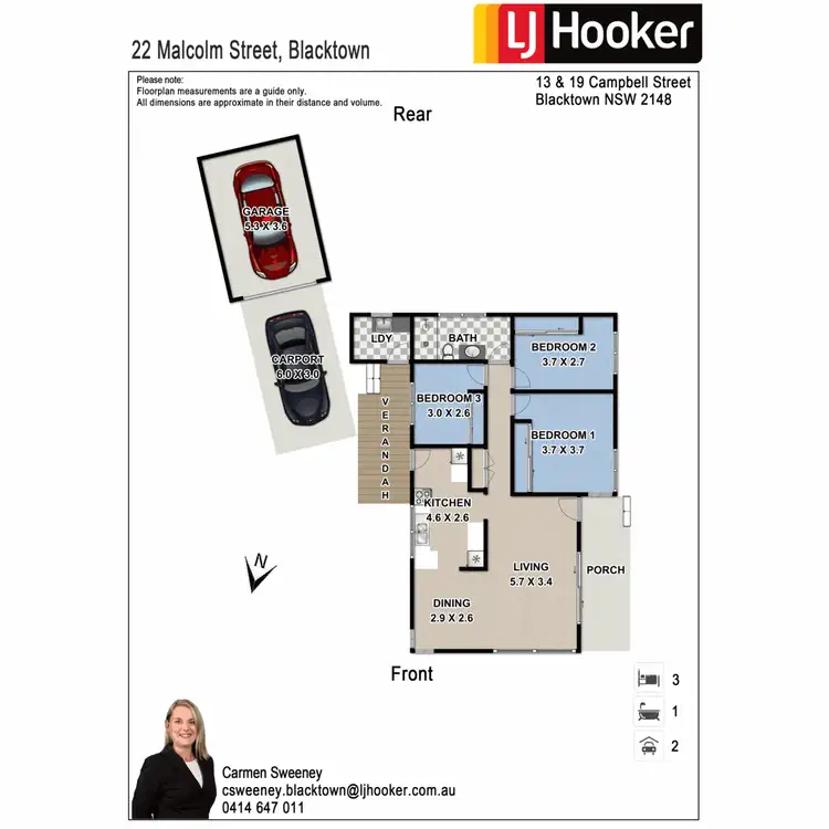 Floorplan of Homely house listing, 22 Malcolm Street, Blacktown NSW 2148
