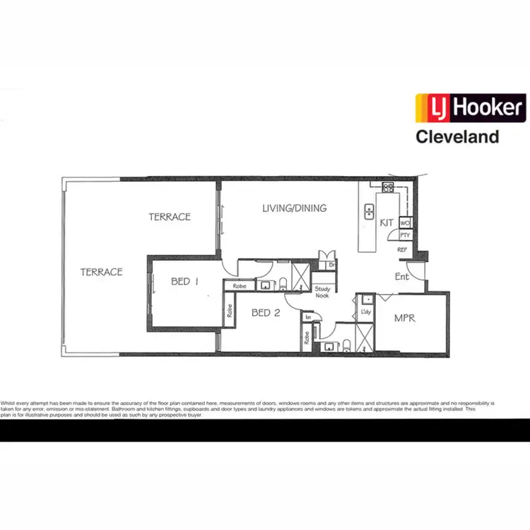 Floorplan of Homely townhouse listing, 2/1 Fitzroy Street, Cleveland QLD 4163