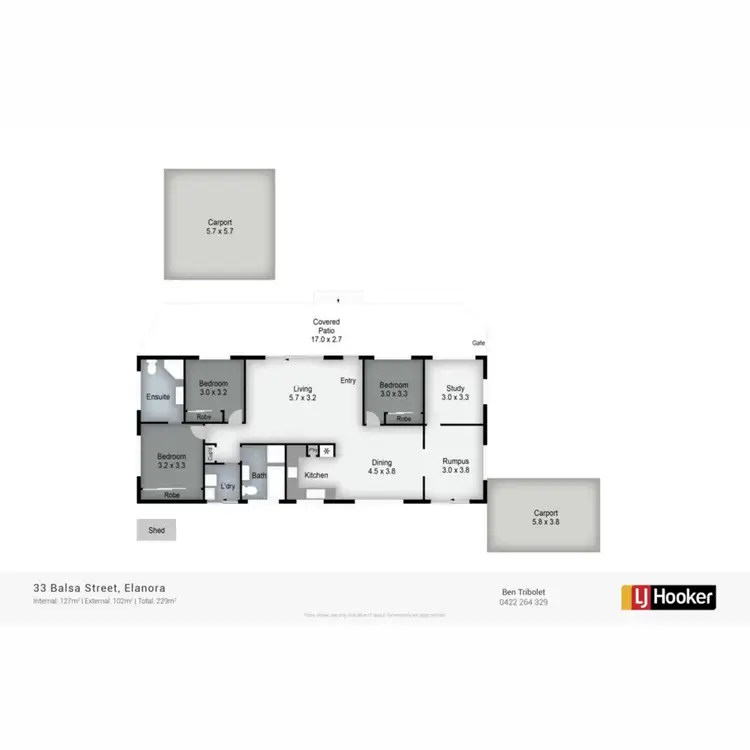 Floorplan of Homely house listing, 33 Balsa Street, Elanora QLD 4221
