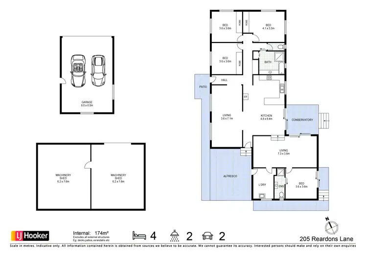 Floorplan of Homely house listing, 205 Reardons Lane, Swan Bay NSW 2471