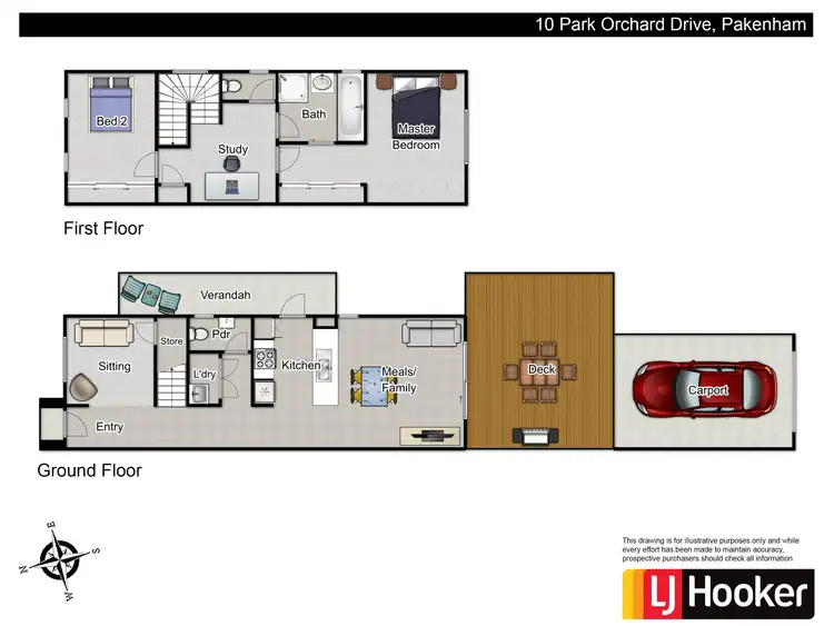 Floorplan of Homely house listing, 10 Park Orchard Drive, Pakenham VIC 3810