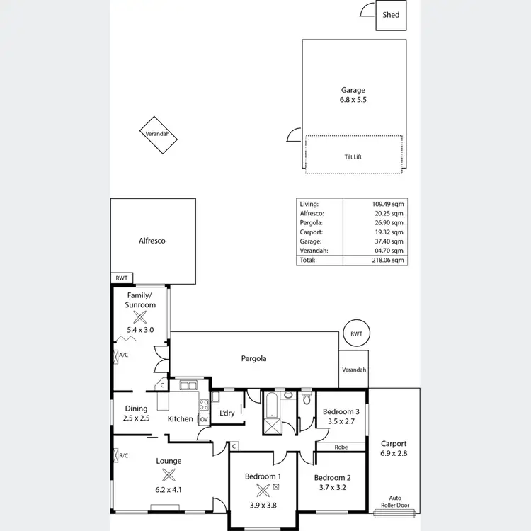 Floorplan of Homely house listing, 1 Arcoona Avenue, Lockleys SA 5032