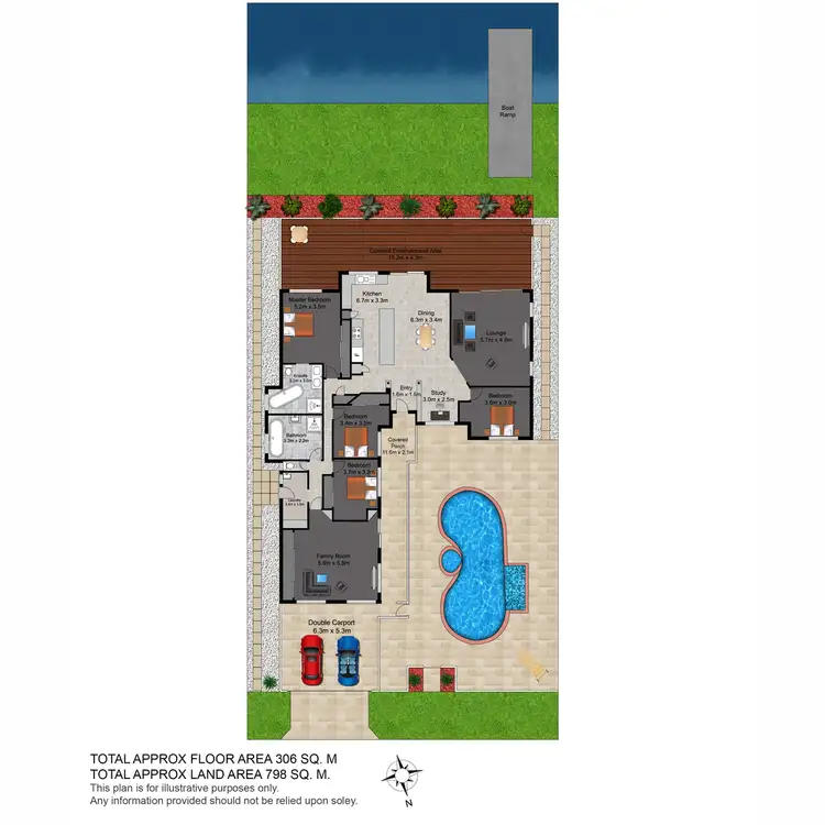 Floorplan of Homely house listing, 19 Cadence Avenue, Mermaid Waters QLD 4218