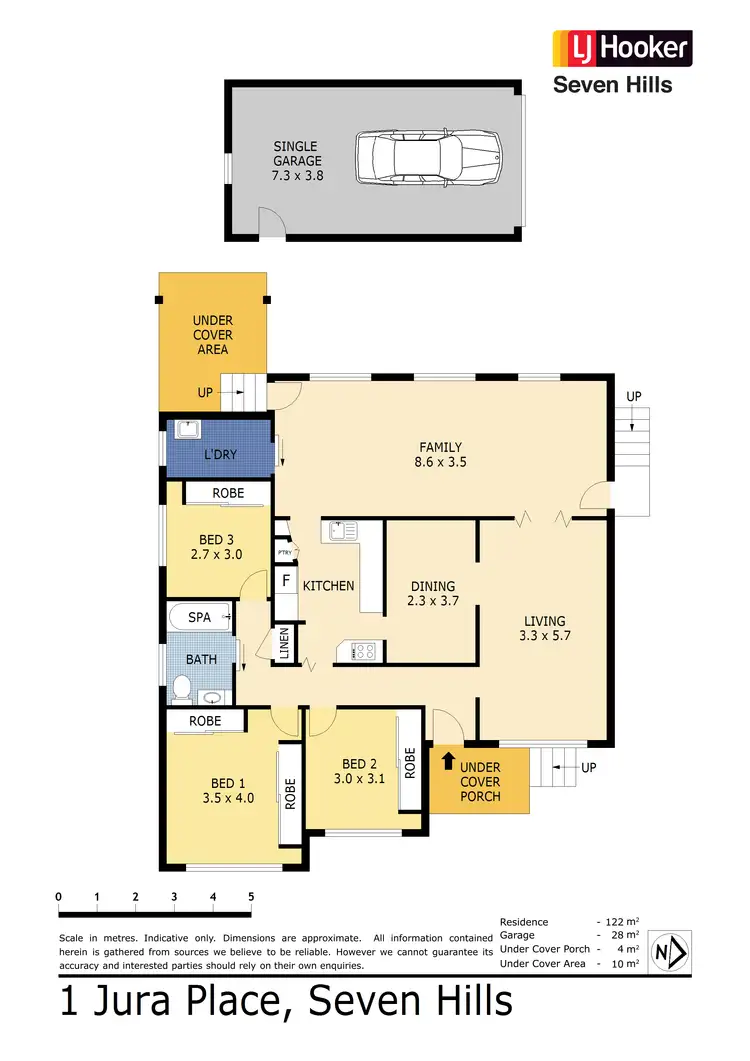Floorplan of Homely house listing, 1 Jura Place, Seven Hills NSW 2147