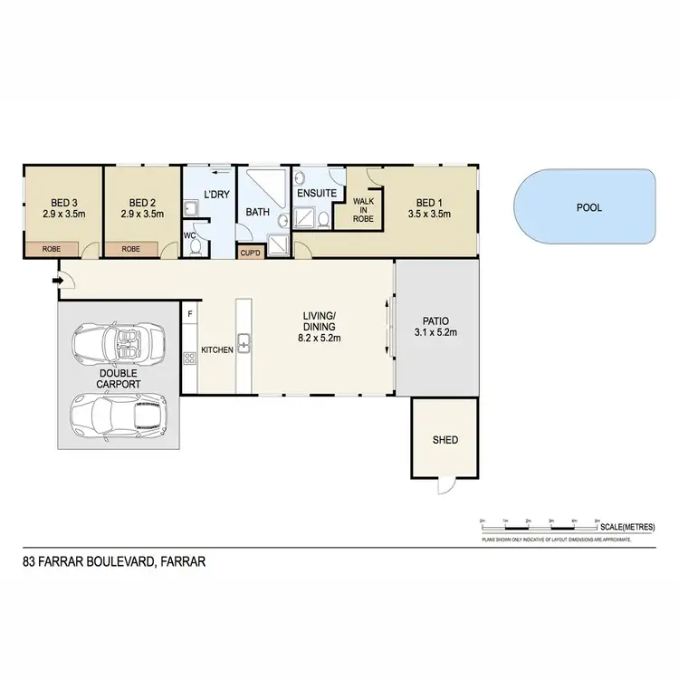 Floorplan of Homely house listing, 83 Farrar Boulevard, Farrar NT 830