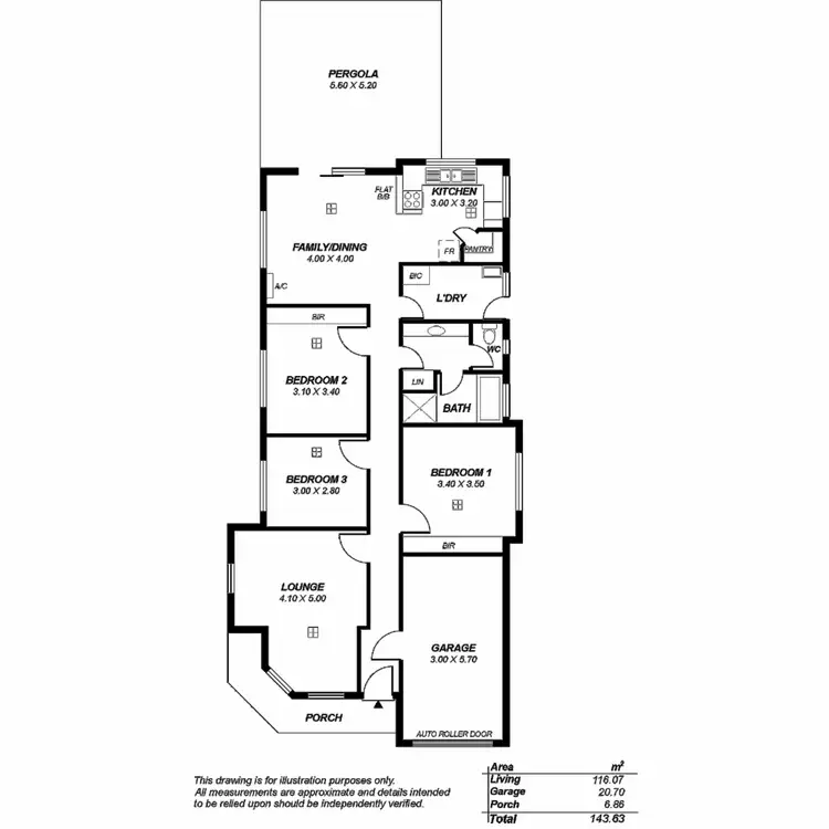 Floorplan of Homely house listing, 28 Kew Drive, Oakden SA 5086