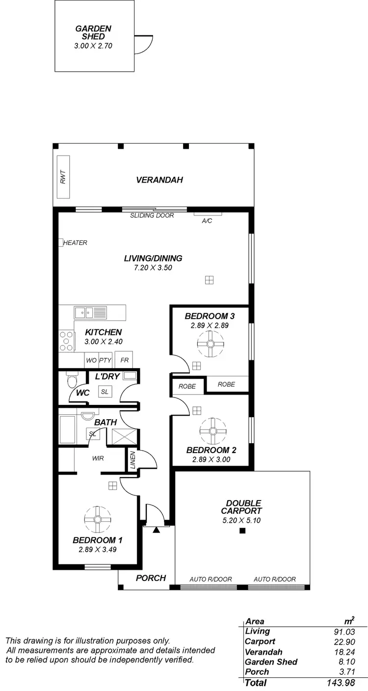 Floorplan of Homely house listing, 35 Sandow Avenue, Pooraka SA 5095