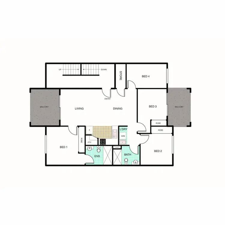 Floorplan of Homely apartment listing, 14/138 Flemington Road, Harrison ACT 2914