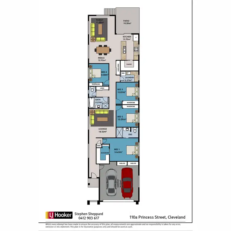 Floorplan of Homely house listing, 110A Princess Street, Cleveland QLD 4163