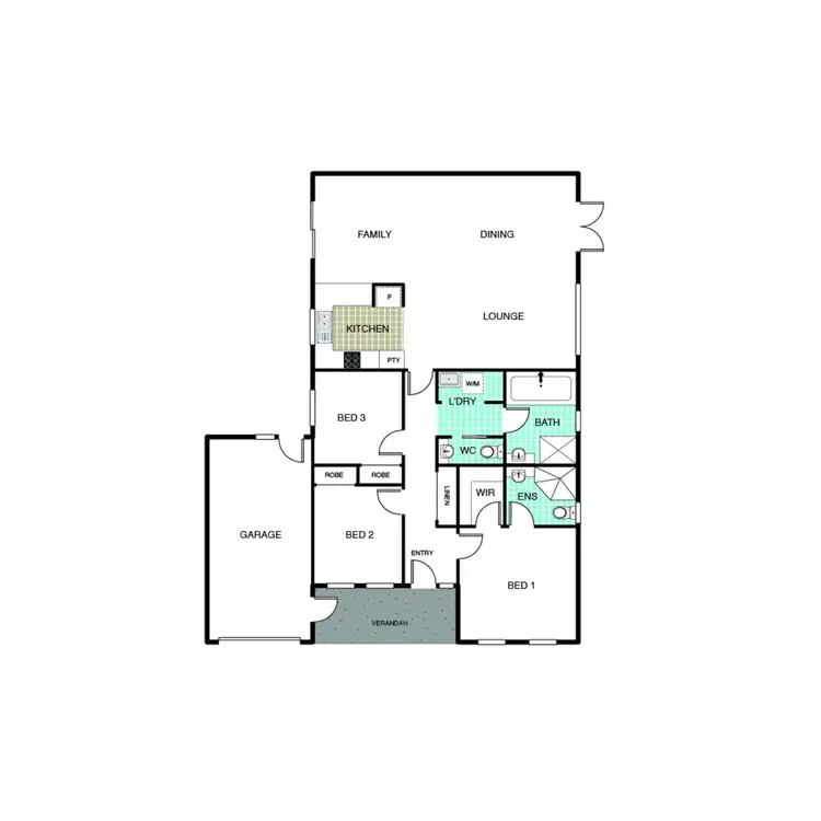 Floorplan of Homely townhouse listing, 2/123 Wanganeen Avenue, Ngunnawal ACT 2913