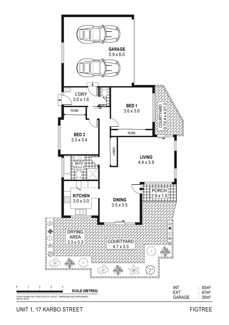 Floorplan of Homely villa listing, 1/17 Karbo Street, Figtree NSW 2525
