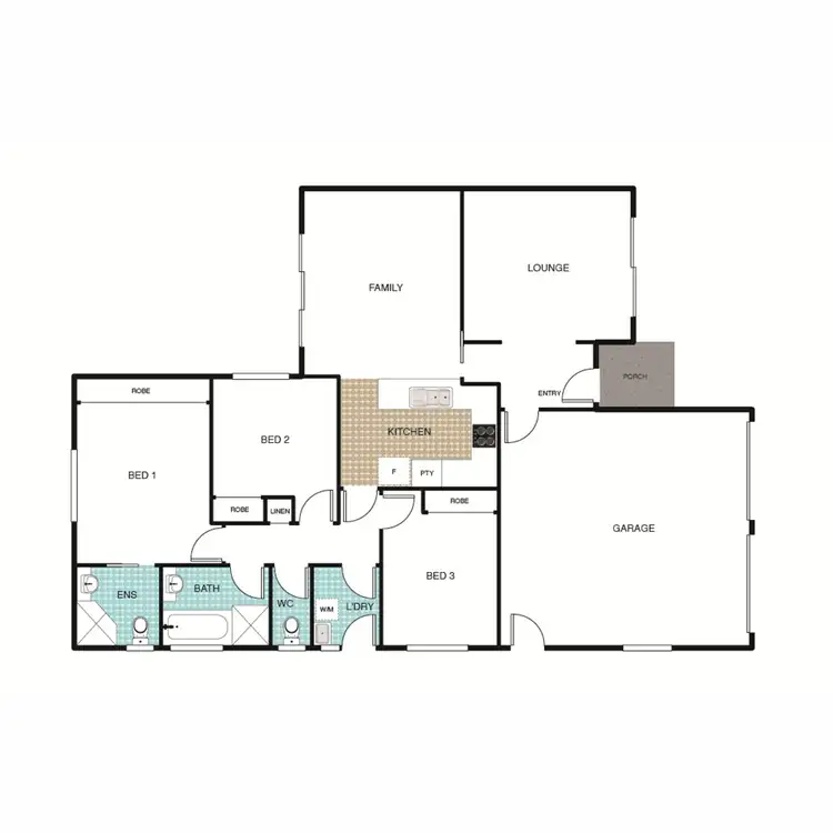 Floorplan of Homely townhouse listing, 2/26 Jonsson Court, Dunlop ACT 2615