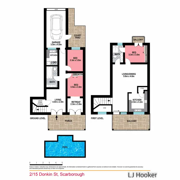 Floorplan of Homely apartment listing, 2/15 Donkin Street, Scarborough QLD 4020