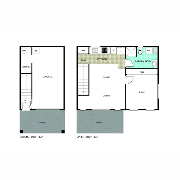 Floorplan of Homely townhouse listing, 107 Ian Nicol Street, Watson ACT 2602