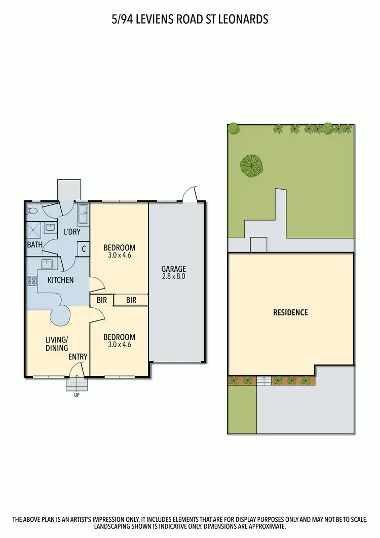 Floorplan of Homely unit listing, Unit 5/94 Leviens Road, St Leonards VIC 3223