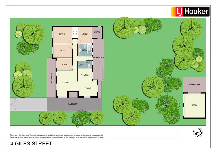 Floorplan of Homely house listing, 4 Giles Street, East Side NT 870