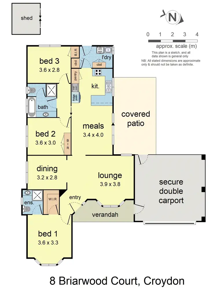 Floorplan of Homely house listing, 8 Briarwood Court, Croydon VIC 3136