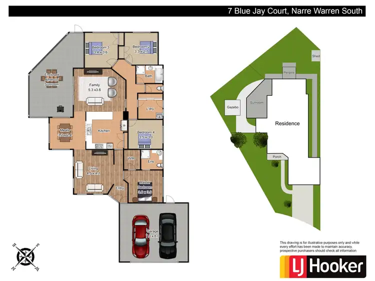 Floorplan of Homely house listing, 7 Blue Jay Court, Narre Warren South VIC 3805